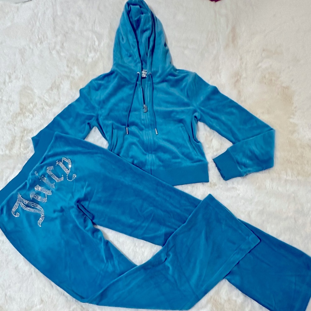 Juicy couture crystals velour tracksuits S